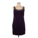 Bisou Bisou Cocktail Dress - Sheath Scoop Neck Sleeveless: Purple Dresses - Women's Size 16