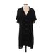 Wilfred Free Casual Dress - Shirtdress Collared Short sleeves: Black Dresses - Women's Size Small