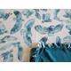 Super Soft Fleece Hand Tied Owl Blanket Cabin Blue Adult Toddler Tie Baby