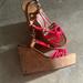 Coach Shoes | Coach Wedges Size 5 | Color: Brown/Pink | Size: 5