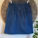 Levi's Skirts | Levi’s Vintage Denim Pleated A-Line Skirt | Color: Blue | Size: 12