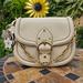 Coach Bags | Coach Beat Saddle Bag In Ivory Crossbody Purse | Color: White | Size: Oseu