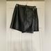 Zara Shorts | Faux Leather Zara Skort | Color: Black | Size: S