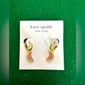 Kate Spade Jewelry | Kate Spade Fruit Salad Pav Grapefruit Huggies Earrings | Color: Gold/Pink | Size: Os