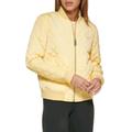 Levi's Jackets & Coats | Levi's Rib Knit Yellow Diamond Quilted Bomber Popcorn Women's Jacket Xl | Color: Yellow | Size: Xl