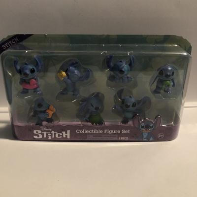 Disney Toys | Disney Stitch Collectible Figure Set 7 Pieces Brand New | Color: Blue | Size: Osbb