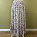 Free People Skirts | Free People Women's L Smocked Waist Ruffle Tier Maxi Skirt Multi Floral Prairie | Color: Blue/Pink | Size: L