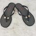 Coach Shoes | Coach Landon Flip Flops Size 8 | Color: Black/White | Size: 8