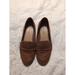 American Eagle Outfitters Shoes | American Eagle Women's Penny Loafers Brown Cognac Faux Suede Slip On Size 9 | Color: Brown | Size: 9