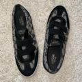 Coach Shoes | Coach Priya Suede Canvas Sneakers - Size 11 | Color: Black/Gray | Size: 11