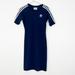 Adidas Dresses | Adidas Striped Short Sleeve Midi Dress Blue Size Small | Color: Blue | Size: S