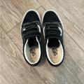 Vans Shoes | Black Velcro Slip On Vans Size 8 Barely Worn | Color: Black | Size: 8