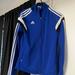 Adidas Jackets & Coats | Blue Adidas Jacket With White Stripes | Color: Blue | Size: S