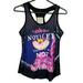 Disney Tops | Disney Alice In Wonderland Cheshire Cat Sublimation Girls Tank Top Size Small | Color: Black/Pink | Size: S