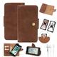 K-S-Trade Protective Case For TCL 305i Mobile Phone Wallet Case + Earphones Compatible With TCL 305i Bookstyle Cover Phone Purse Protective Bag Mobile Phone Sleeve Book Case Flip Cover PU Brown (1x)