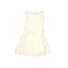 Crewcuts Dress - DropWaist: Ivory Solid Skirts & Dresses - New - Kids Girl's Size 7