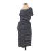 Gap - Maternity Casual Dress: Blue Stripes Dresses - Women's Size X-Small