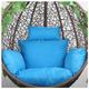 QiuShuiDr Waterproof Cushion For Hanging Chair Egg Chair Cushion, Thick Egg Rattan Hanging Chair Cushions With Headrest, Large Seat Cushions For Indoor/Outdoor Egg Hanging Chair (Color : B)