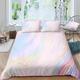 Single Duvet Cover Set Pink Fantasy Single Duvet Cover Set Polyester Breathable,Comforter Four Seasons Bedding With 2 Pillowcases,Easy Care Single Duvet Cover