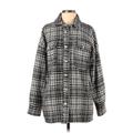 Forever 21 Jacket: Gray Plaid Jackets & Outerwear - Women's Size Small