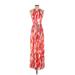 Calvin Klein Casual Dress - Maxi: Red Dresses - Women's Size 4