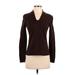 AK Anne Klein Long Sleeve Blouse: Brown Tops - Women's Size Small