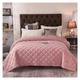 VAUNDY Thick velvet winter Bedspread on the bed plaid blanket bed cover Mattress topper quilt bed linen Bedspreads Compatible with double bed sheet,Duvet Cover Set
