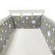 Aocase Baby Cot Bumper Bed Bumper One Piece Anti Collision Bed Bumper for Children Soft and Comfortable Edge Protection Baby Cot Bumper,NO04,300x30cm