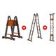 Ladder,Outdoor Ladders,Telescopic Ladder,Folding Ladder a Frame Aluminium Telescopic Extension Portable 150Kg Max Capacity,Muti-Purpose Loft Step Ladders,5.4M(2.7M+2.7M)/17.7Ft,5.4M(2.7M+2.7M)/ needed