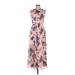 RN Studio By Ronni Nicole Casual Dress: Pink Floral Motif Dresses - Women's Size 6