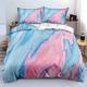 Single Duvet Cover Set Blue And Pink Single Duvet Cover Set Polyester Breathable,Comforter Four Seasons Bedding With 2 Pillowcases,Easy Care Single Duvet Cover