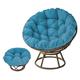 Papasan Chair Cushion Seat Cushion Outdoor Hanging Chair Chair Cushion Hanging Basket Cushion Garden Furniture Cushion Seat Cushion Thick Seat Pads For Rattan Furniture (Color : Blue, Size : 50x50cm