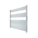 NWT Direct Fixed Temperature Electric Straight Chrome Towel Rail Radiator Bathroom Heater (Pre-Filled) - 900mm (w) x 600mm - 400w Element