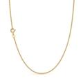 Ariana Lucci 14K Gold Filled Italian Thin Cable Chain Necklace for Women and Men 1.5mm, Made in Italy, Non Tarnish Classic Rolo Belcher Chain, Choose Length 16"-36", 14K Gold Filled, No Gemstone