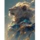 5D Diamond Painting Kits for Adults Lion Diamond Art Painting Kits, DIY Full Square Drill Diamond Art for Kids Animal Cross Stitch Kits, Crystal Art Kits for Adults for Wall Room Decor Gifts 80x105cm