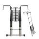 YDYUMN Ladder,Outdoor Ladders,Telescopic Ladder,with Detachable Hook, Aluminum Alloy Folding Telescoping Loft Extension Ladder,5.0M/16.4Ft,5.0M/16.4Ft needed