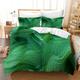 Double Duvet Set Abstract Green Ripple Bedding Double Bed Set Microfiber Soft Duvet Cover Double with Hidden Zipper Closure Duvet Sets Double Bed Double Duvet Cover+Pillow Cases 2 Pack(50x75cm)