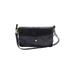 Perlina Leather Crossbody Bag: Black Bags