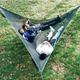 Hammock, Triangular, Outdoor, Easy Multiplayer Net Installation, Nap, Picnic, Flower Watching, Family Travel Items (Size : 280x280x280CM)