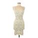 Intimately by Free People Cocktail Dress: Ivory Brocade Dresses - Women's Size Medium
