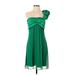 Max and Cleo Cocktail Dress: Green Dresses - Women's Size 6