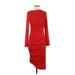 H&M Casual Dress - Midi: Red Dresses - Women's Size X-Small