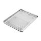 Baking Sheet with Rack Cookie Sheet Baking Plates Tray with Cooling Rack Heavy Duty Easy Clean Stainless Steel Material Stainless Steel Baking Tray for Toaster Oven