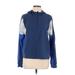 Adidas Zip Up Hoodie: Blue Tops - Women's Size Large