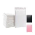 Mixed Parcel Bags Matte White Black Self Seal Shipping Padded Envelopes Poly Bubble Mailers Packaging Bags Mailing Envelopes Bubble 100pcs (Color : White 13x21cm)