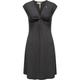 Jerseykleid RAGWEAR "Comfrey Solid" Gr. XL (42), Normalgrößen, schwarz Damen Kleider Strandkleider stylisches Sommerkleid mit tiefem V-Ausschnitt