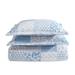 Laura Ashley Colleens Coastal Patchwork Cotton Blue Quilt Set Polyester/Polyfill/Cotton | Queen Quilt + 2 Standard Shams | Wayfair USHSA91281295