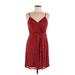 Nine Britton Casual Dress - Wrap: Red Stars Dresses - Women's Size Medium