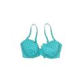 Pour Moi? Swimsuit Top Teal Polka Dots Swimwear - Women's Size Small