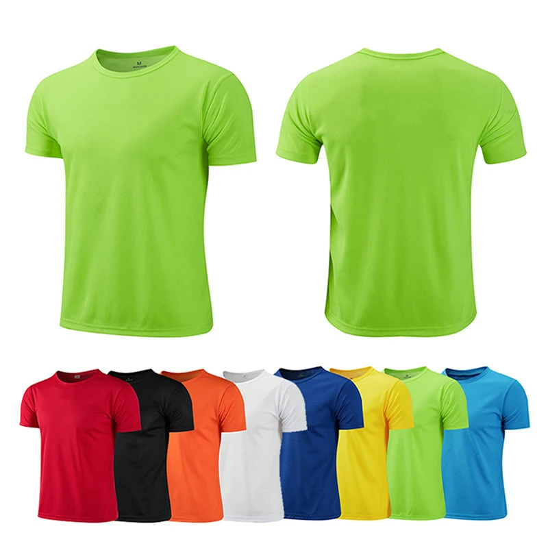 Schnell trocknendes Rundhals-Sport-T-Shirt, Fitnessstudio-Trikots, Fitness-Shirt, Trainer, Lauf-T-Shirt für Herren, atmungsaktiv, Sportbekleidung, Klassendienst Image